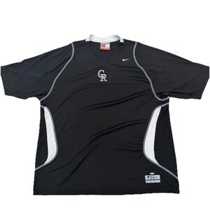 Nike Colorado Rockies Authentic Collection Performance Shirt XL Black